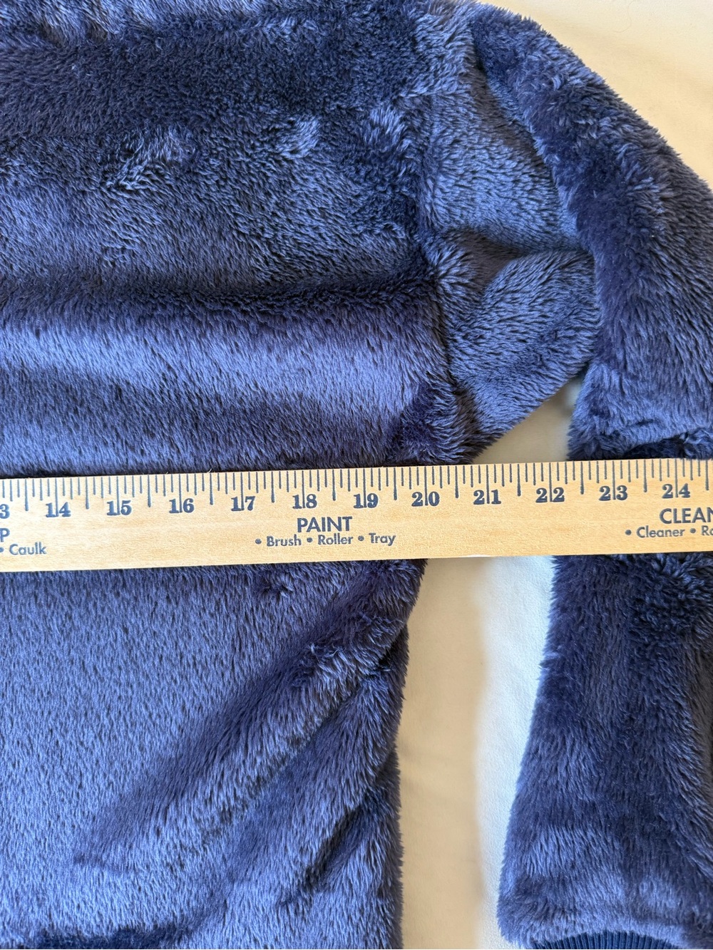 AERIE Super Soft Faux Fur 1/4 Zip Hoodie Deep Purple Sweatshirt Women’s Small - Picture 11 of 14